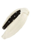 Lele Sadoughi Terry Cloth Headband In Pure White