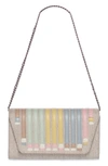 AKRIS ANOUNK SMALL CANVAS & LEATHER ENVELOPE BAG,1951PA95841