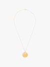 Alighieri Il Leone Medallion Gold-plated Necklace In Gold