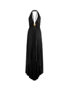 dressing gownRTO CAVALLI TIGER BROOCH HALTERNECK DRESS,14358400