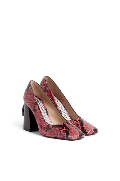 Cavalli Class Snakeskin Effect Pumps In Red
