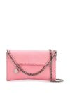 Stella Mccartney Mini Falabella Crossbody Bag In Pink