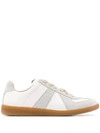 Maison Margiela Suede And Leather Sneakers In Gray