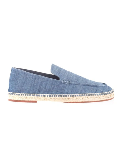 Loro Piana Summer Walk Suede-trimmed Cotton And Linen-blend  display picture 1