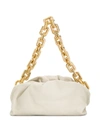 Bottega Veneta Neutral The Chain Pouch Leather Shoulder Bag In White