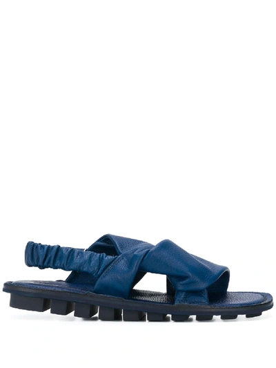 Trippen Elasticated Embrace Sandals In Blue