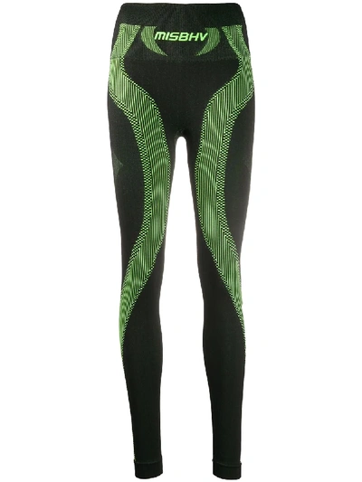 Misbhv Sport Active Wear Leggings In Green