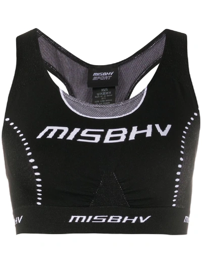 Misbhv Sport Active Wear Sports Bra In Black