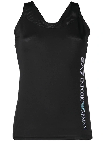 Ea7 Ventus 7 Compression Tank Top In Black