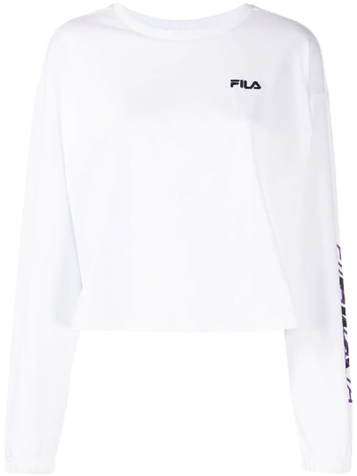 Fila Back-logo Sweatshirt In White