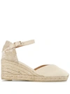 Castaã±er Espadrille Wedges In Neutrals