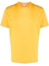 Sunspel Short Sleeved Crew Neck T-shirt In Yellow