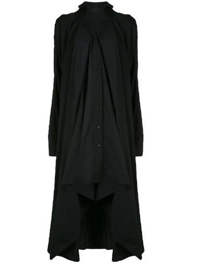 Marc Le Bihan Longline Slouchy Jacket In Black