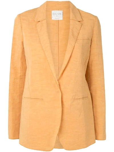 Forte Forte My Jacket Single Breasted Blazer In Yellow