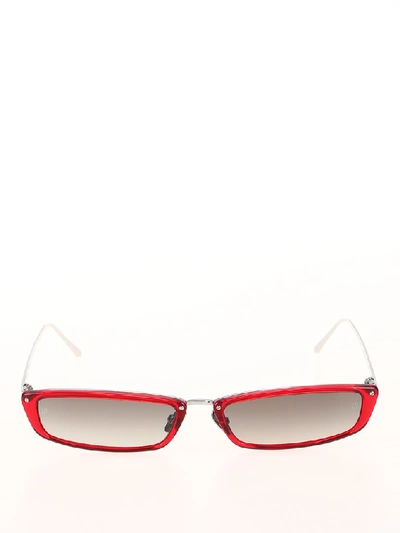 Linda Farrow Womens Red Acetate Sunglasses In Multi
