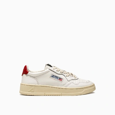 Autry Low Auluwll21 Sneakers In White Red