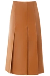 A.W.A.K.E. FAUX LEATHER PANEL SKIRT,11363530