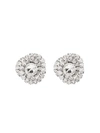 ALESSANDRA RICH TORCHON SILVER-TONE CRYSTAL EARRINGS