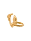 ALIGHIERI 24KT GOLD-PLATED THE INFERNAL STORM RING