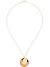 ALIGHIERI 24K GOLD-PLATED THE JAJA PEARL NECKLACE
