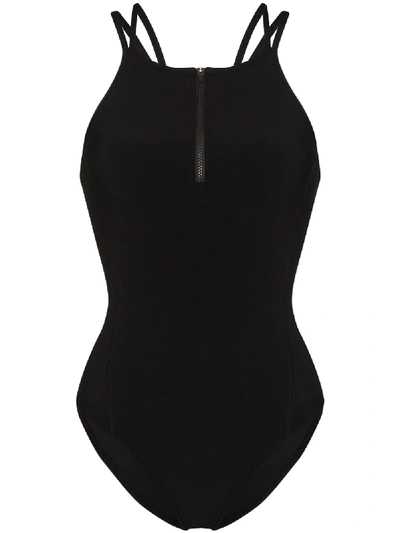 Lndr Propel Zipped Swimsuit In Black