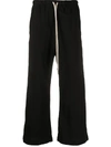 RICK OWENS DRKSHDW CROPPED TRACK TROUSERS