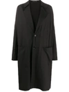 YOHJI YAMAMOTO RELAXED SINGLE-BREASTED COAT