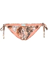 MELISSA ODABASH CANCUN SNAKE-PRINT BIKINI BOTTOMS