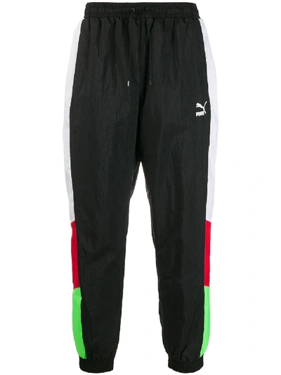 Puma Branded Track Trousers In Black