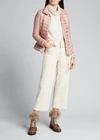 Moncler Safre Quilted Down Jacket In White