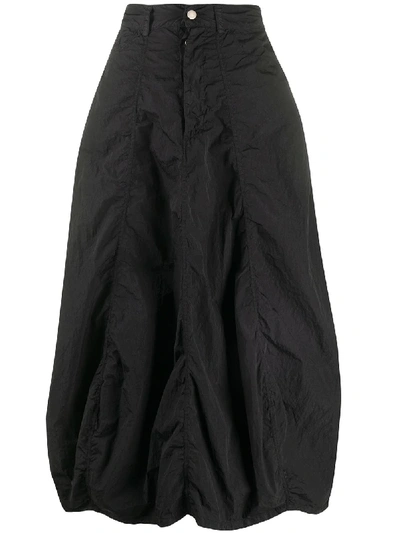 Andrea Ya'aqov Full Shape Midi Skirt In Black