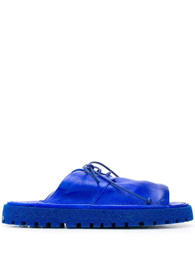 Marsèll Lace-up Detail Sandals In Blue