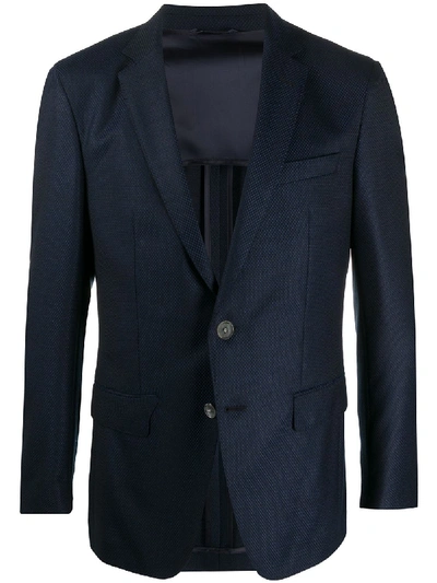 Hugo Boss Single Breasted Blazer In Blue