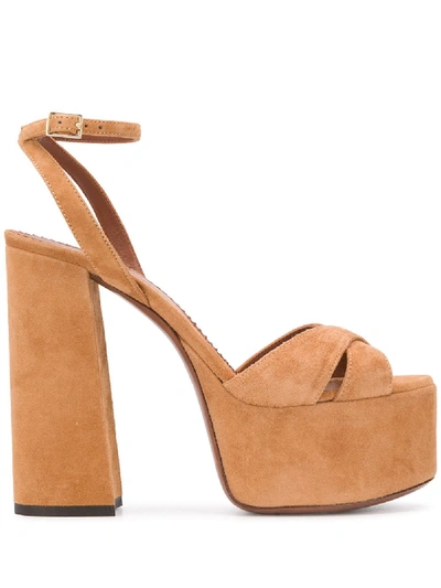 L'autre Chose Platform Open-toe Sandals In Brown