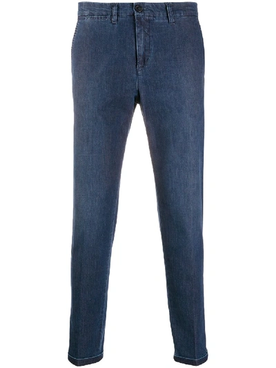 Fay Slim-fit Chinos In Blue