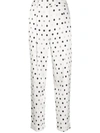 ERMANNO SCERVINO HIGH-WAISTED DOTTED TROUSERS