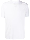 Transit Henley Cotton T-shirt In White
