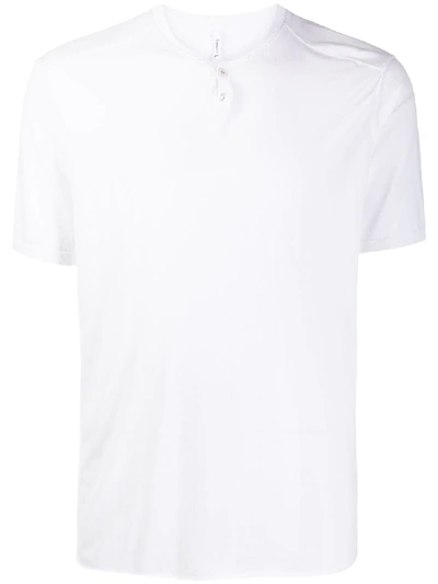 Transit Henley Cotton T-shirt In White