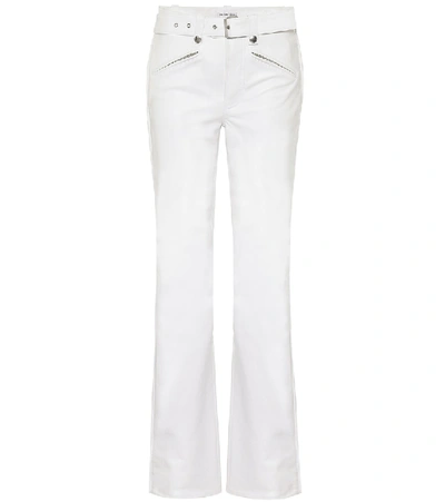 Balenciaga Leather Trousers In White