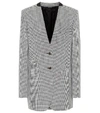 GIVENCHY HOUNDSTOOTH WOOL-BLEND BLAZER,P00469423