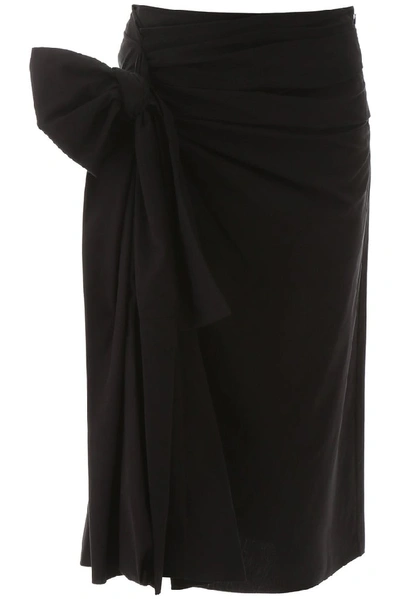 Marni Poplin Skirt In Black