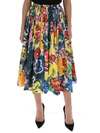 MARNI MARNI FLORAL PRINT PLEATED MIDI SKIRT