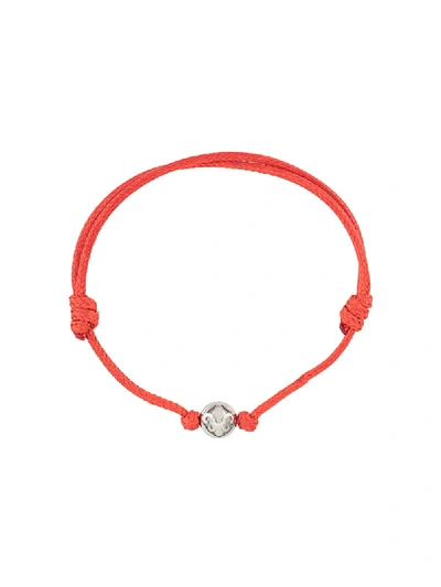 Nialaya Jewelry Two Tone Rope Bracelet In Red