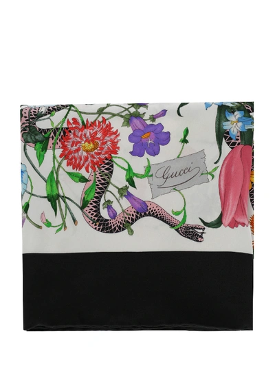 Pre-owned Gucci Silk Scarves In Multicolor