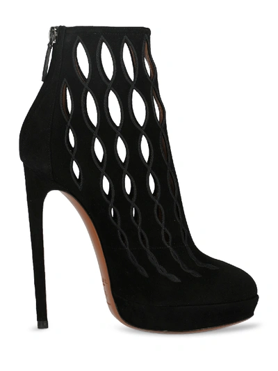 Pre-owned Alaïa Ankle Boots In Black