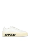 Msgm Oversized Sole Sneakers In White