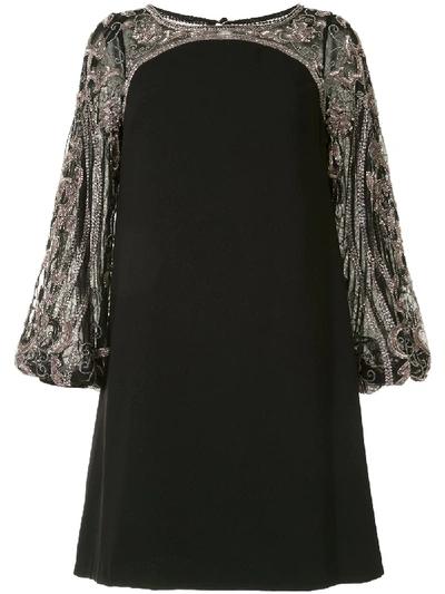 Aidan Mattox Embellished Mini Shift Dress - 100% Exclusive In Black