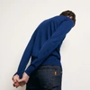 Sandro Merino Wool Sweater In Dark Blue