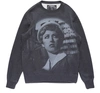Undercover Cindy Sherman Printed Embroidered Loopback Cotton-jersey Sweatshirt In Charcoal
