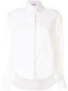 BRUNELLO CUCINELLI SHEER SLEEVES BUTTONED SHIRT